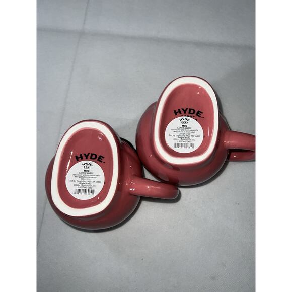 Hyde & Eek Pink Skull Earthenware Coffee Cups Mugs Target Set Of 2 - Picture 8 of 8